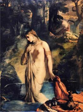 Susanna And The Elders Artwork by Theodore Chasseriau