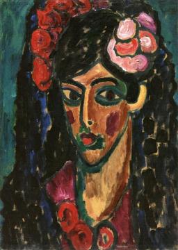 Spanish Woman Artwork by Alexej Jawlensky