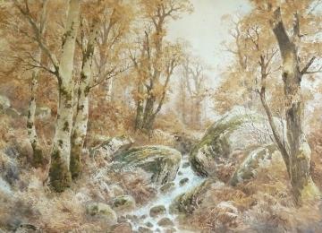 Forestry Landscape Artwork by Louis Auguste Lapito