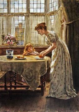 Afternoon Treat Artwork by George Goodwin Kilburne