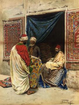 The Carpet Merchant Artwork by Giulio Rosati