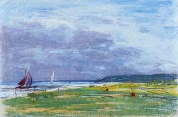 The Seashore Artwork by Eugène-Louis Boudin