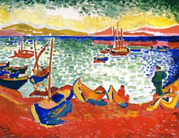 Boats In The Port Of Collioure Artwork by Andre Derain