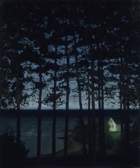 Fisherman's Cottage Artwork by Harald Oskar Sohlberg