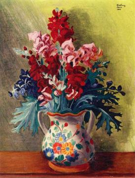 Flowers Artwork by Moise Kisling
