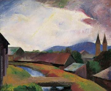 Felsobanya Landscape Artwork by Karoly Patko