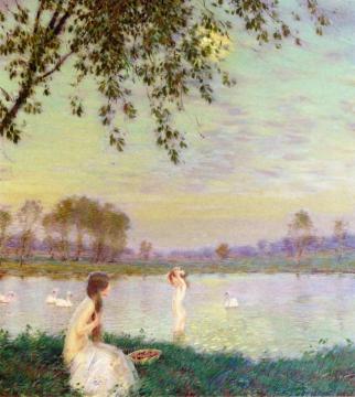 Afternoon by the Shore Artwork by Edward Dufner