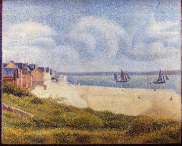 Le Crotoy, Downstream Artwork by Georges Seurat