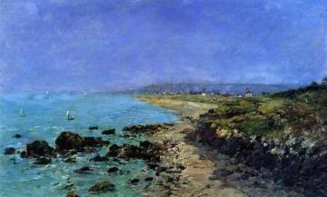 Douarnenez, the Shore and the Bay Artwork by Eugène-Louis Boudin