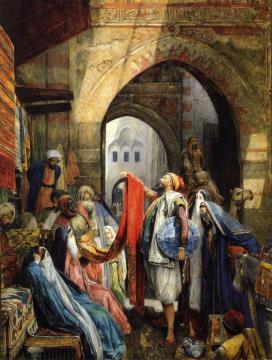 A Cairo Bazaar, The Dellal Artwork by John Frederick Lewis