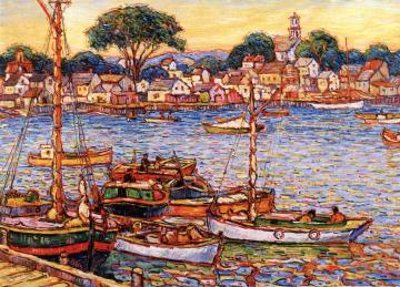 Boat Marina At Provincetown Artwork by Reynolds Beal