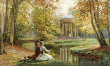 The Temple Of Love At The Petit Trianon Artwork by Jules Girardet