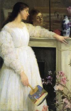 Symphony in White, No. 2: The Little White Girl Artwork by James Abbott McNeill Whistler