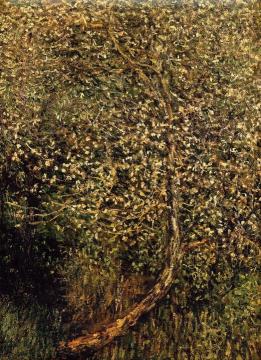 Apple Trees in Blossom by the Water Artwork by Claude Oscar Monet
