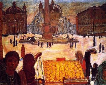 The People's Square in Rome Artwork by Pierre Bonnard