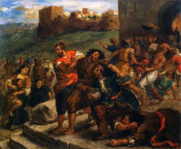The Fanatics of Tangier Artwork by Eugène Delacroix