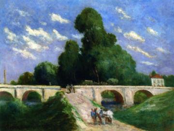 The Bridge over the Loing at Montargis Artwork by Maximilien Luce