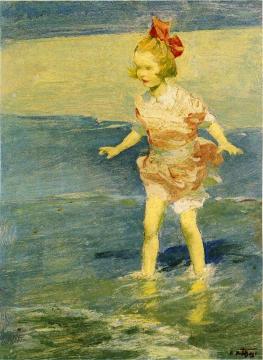 In the Surf Artwork by Edward Potthast