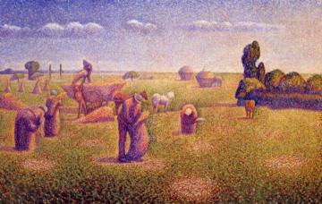 The Harvesters Artwork by Charles Angrand