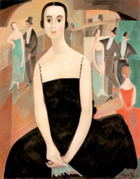 Intermission (Portrait of Jeanne Beillehache0 Artwork by Alice Bailly