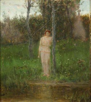 By the water's edge Artwork by George Henry Boughton