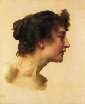 Study Of The Head Of Elize Brugiare Artwork by William Adolphe Bouguereau
