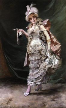 La Promenade Artwork by Georges Jules Victor Clairin