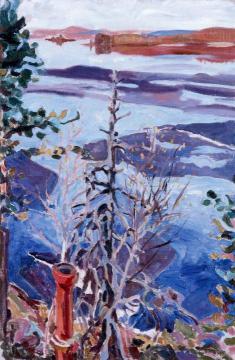 Spring Ice as Seen from the Roof of Kalela Artwork by Akseli Gallen-Kallela