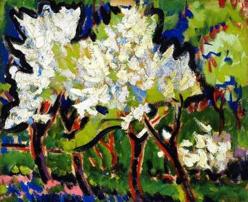 Blossoming Trees IV Artwork by Ernst Ludwig Kirchner