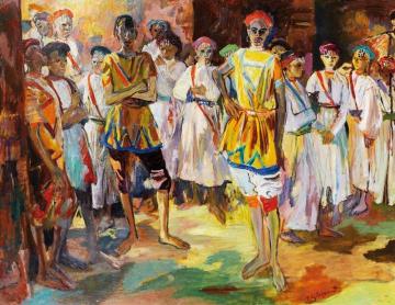 Young Dancers Artwork by Edy Legrand