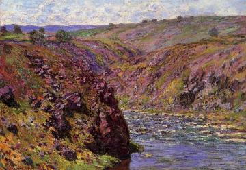 Valley of the Creuse, Sunlight Effect Artwork by Claude Oscar Monet