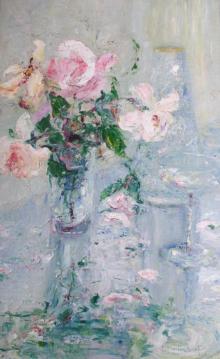 Still Life with Glass on a Table Artwork by Leon De Smet