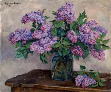 Lilac Artwork by Pyotr Konchalovsky