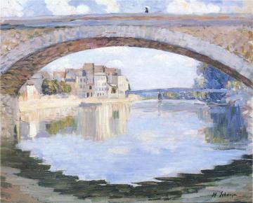 The Pont of the Marne at Lagny Artwork by Henri Lebasque
