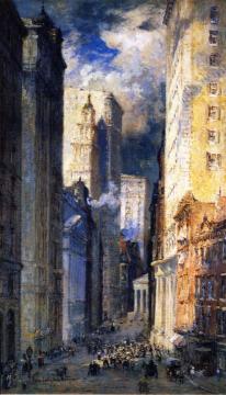 The Financial District Artwork by Colin Campbell Cooper