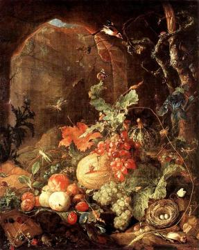 Still-Life with Bird-nest Artwork by Jan Davidsz De Heem