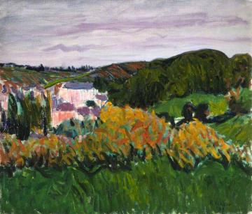 View of Pont Aven Artwork by Roderic OConnor