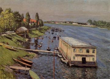 Boathouse in Argenteuil Artwork by Gustave Caillebotte