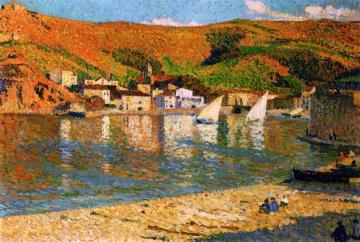 The Hills over the Port of Collioure Artwork by Henri Martin