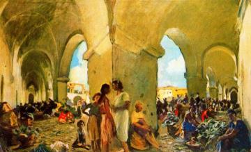 El Mercat de Vilanova Artwork by Joaquin Mir Trinxet