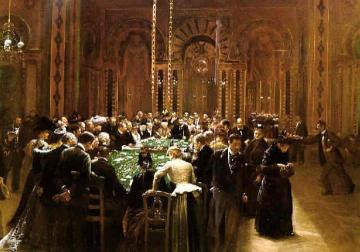 The Casino At Monte Carlo Artwork by Jean Georges Beraud