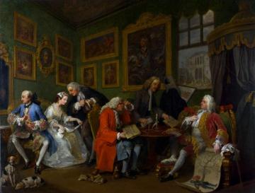 Marriage A La Mode: The Marriage Settlement Artwork by William Hogarth