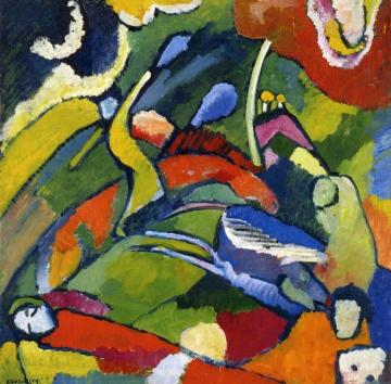 Two Riders And Reclining Figure Artwork by Wassily Kandinsky