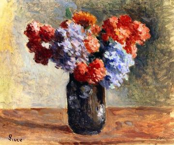 Flowers in a Vase Artwork by Maximilien Luce