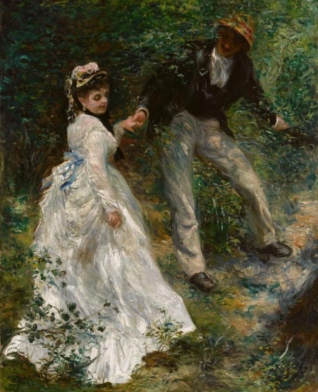 The Promenade Artwork by Pierre Auguste Renoir