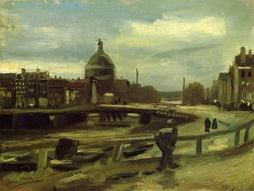 View on the Singel in Amsterdam Artwork by Vincent Van Gogh