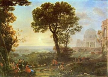 View Of Delphi With A Sacrificial Procession Artwork by Claude Lorrain
