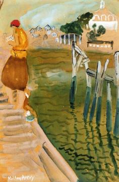 Waterfront Artwork by Milton Avery