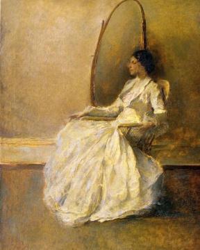 Lady in White (No. 1) Artwork by Thomas Wilmer Dewing