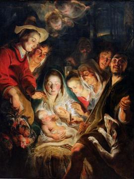 Adoration of the Shepherds Artwork by Jacob Jordaens